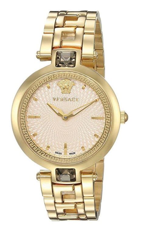 Versace VAN070016 Women's Olympo Stainless Steel Ivory Dial 